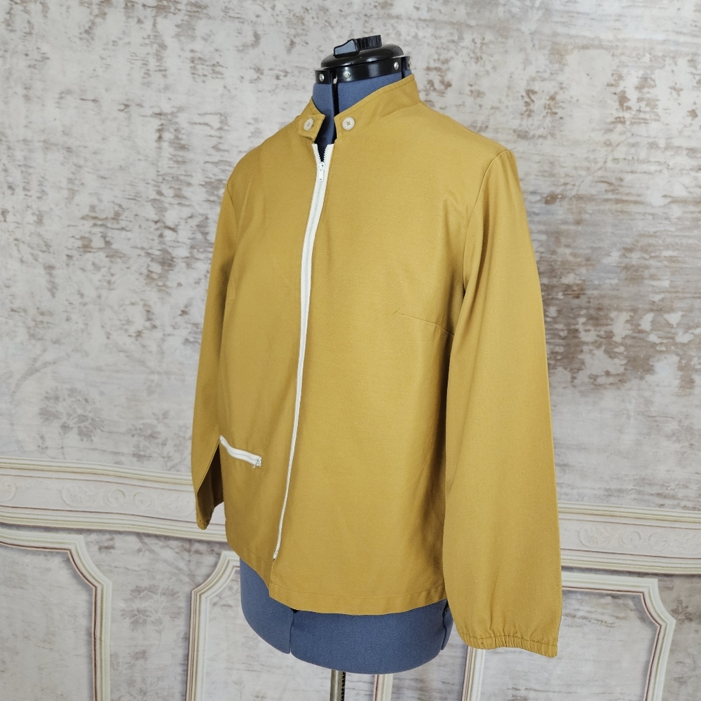 Vintage 1960s Womens M Car Club Jacket Cafe Racer Biker Rockabilly Greaser 60s - Picture 6 of 10